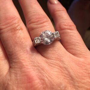 Park Lane size 9 NWT solitaire crystal ring